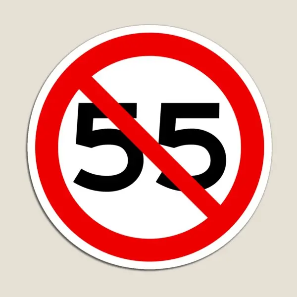 

Нет 55 миль/ч ограничение скорости магнит Декор смешные наклейки милые красочные Дети дом Детская игрушка для холодильника