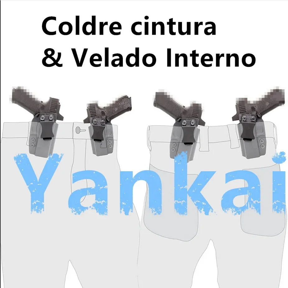 Кобура Kydex IWB для фонаря TLR7, совместимая с CZ P10C, P10C F, P10F, с фонарем Streamlight TLR 77X HLX, для ношения внутри пояса (art.: 3920d7f97d73d) - 3920d7f97d73d