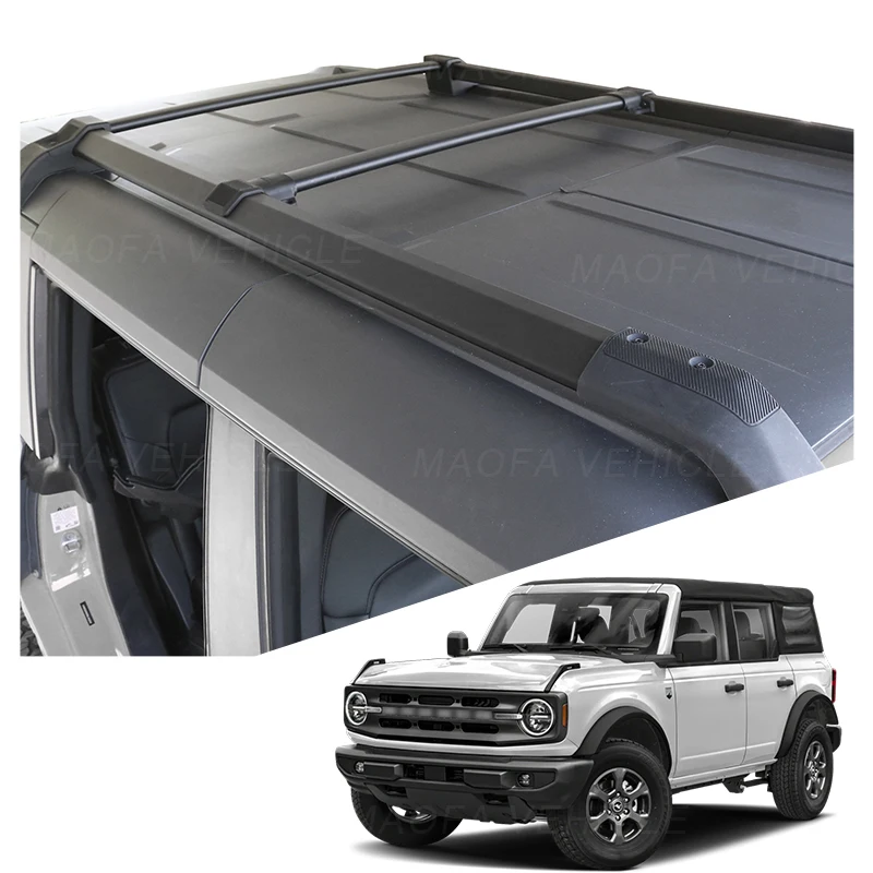 

2021 2022 2023 Car exterior accessories Car Roof Luggage Racks Side Rails Bars Roof Rack for Ford Bronco 4 door 2021-2022