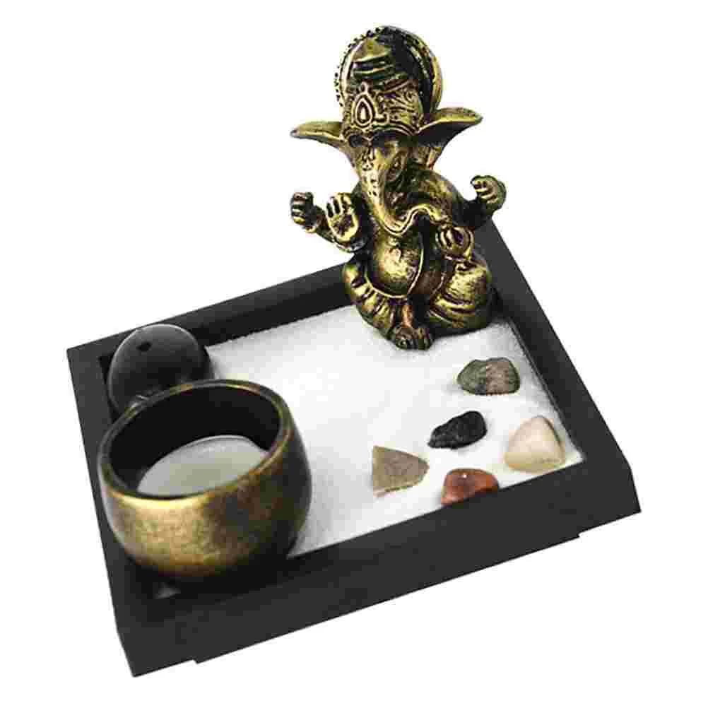 

1 Set of Household Artware Adornment Sand Table Ornament Zen Landscape Model