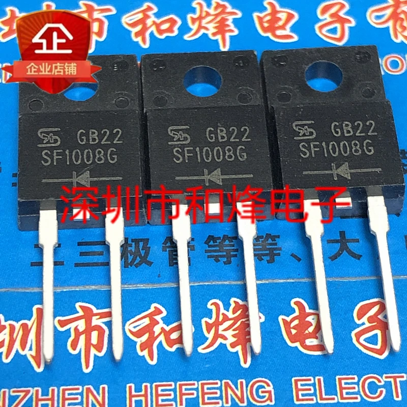 

5PCS-10PCS SF1008G TO-220F-2 600V 10A ORIGINAL ON STOCK