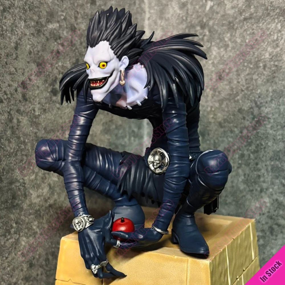 Фото Горячая распродажа: Фигурка-держатель для лапши FuRyu Death Note Ryuk, 13 см, аниме-фигурка, модель персонажа, настольное украшение, коллекционный подарок №4