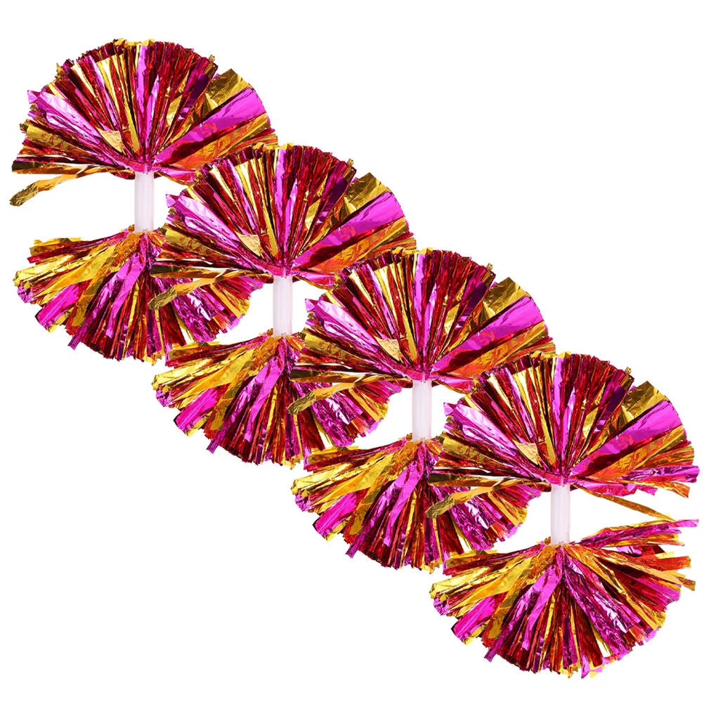 

Hand Flower Cheering Pom Poms Cheerleading Prop Props Reusable Cheerleader Pompoms