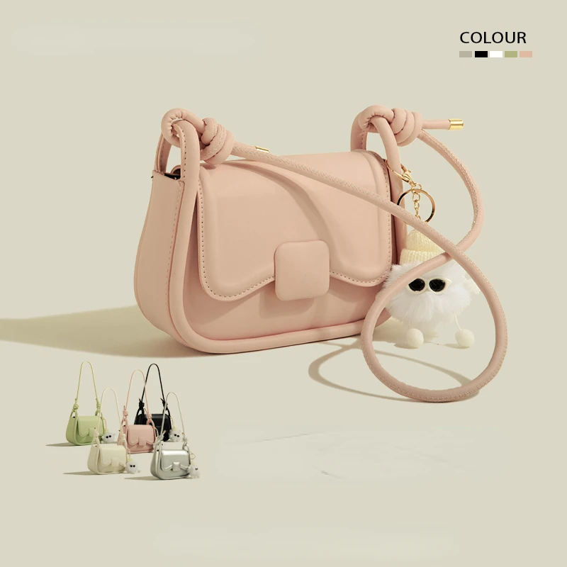 

PU Niche Texture Underarm Bag Female 2023 New Autumn Simple Commuter Crossbody Bag Designer Luxury Fashion Solid Shoulder Bags