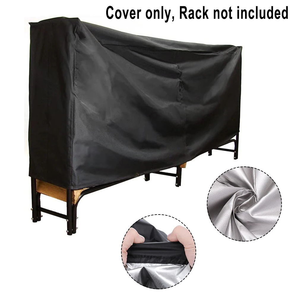 

8inch Firewood Anti Dust Cover Waterproof Oxford Cloth Lumber Log Cover Outdoor Storage Holder Cover 244x34x100cm