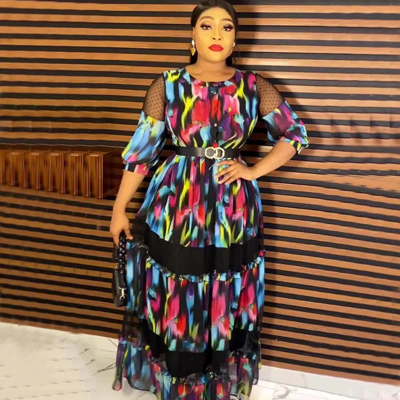 Рисунок 3 - Платье женское длинное шифоновое с длинным рукавом