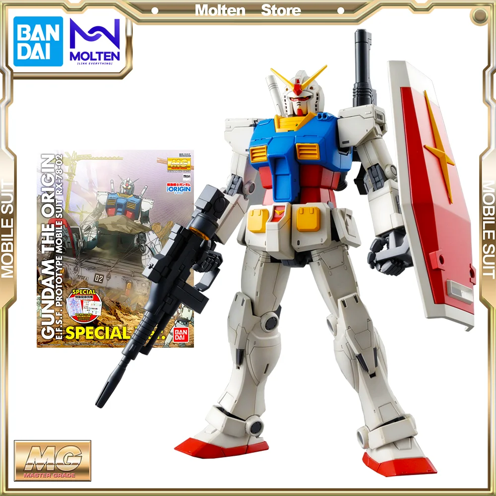 

BANDAI Original MG 1/100 RX-78-02 Gundam GUNDAM THE ORIGIN Ver Special Edition MOBILE SUIT GUNDAM Model Kit Gunpla Assembly