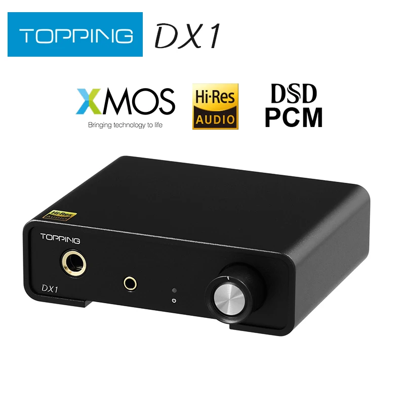 

TOPPING DX1 Mini DAC Headphone Amplifier AK4493S XU208 DAC&Headphone Amp Support up to DSD256 PCM384 Decoder