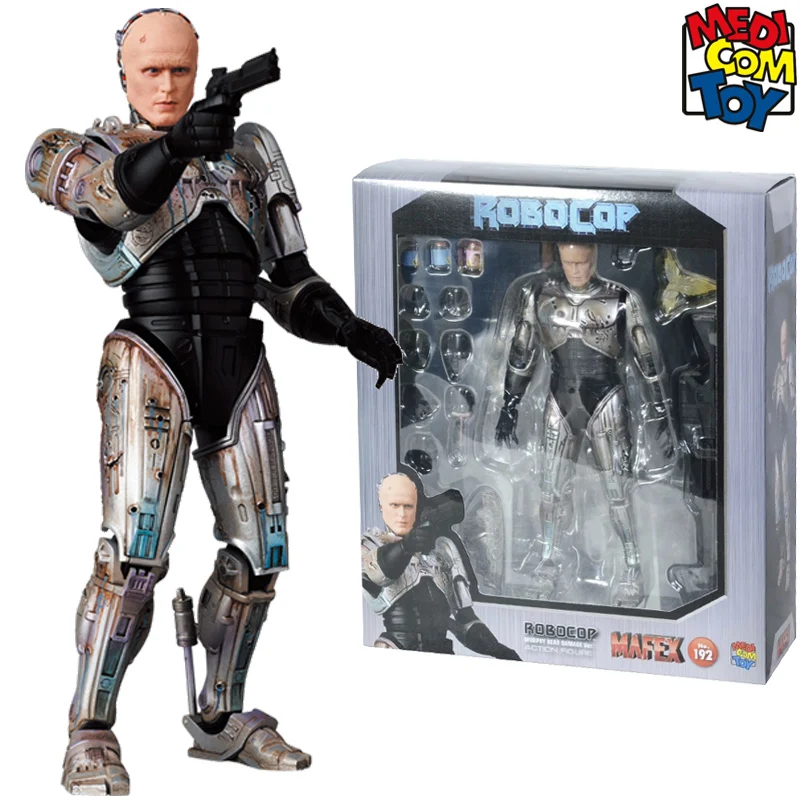 

В наличии оригинальная игрушка Medicom MAFEX No.192 ROBOCOP Мерфи голова поврежденная Ver Аниме Фигурка модель коллекционные экшн-игрушки подарки
