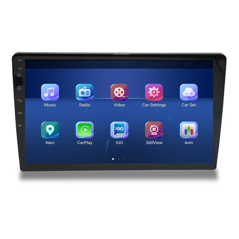 

9 Inch Android Car Radio 2.5d Capacitive Touch Screen Car Player Android Autoradio Fm/am/rds Spilt Screen 2 Din Gps Radio 4+64gb