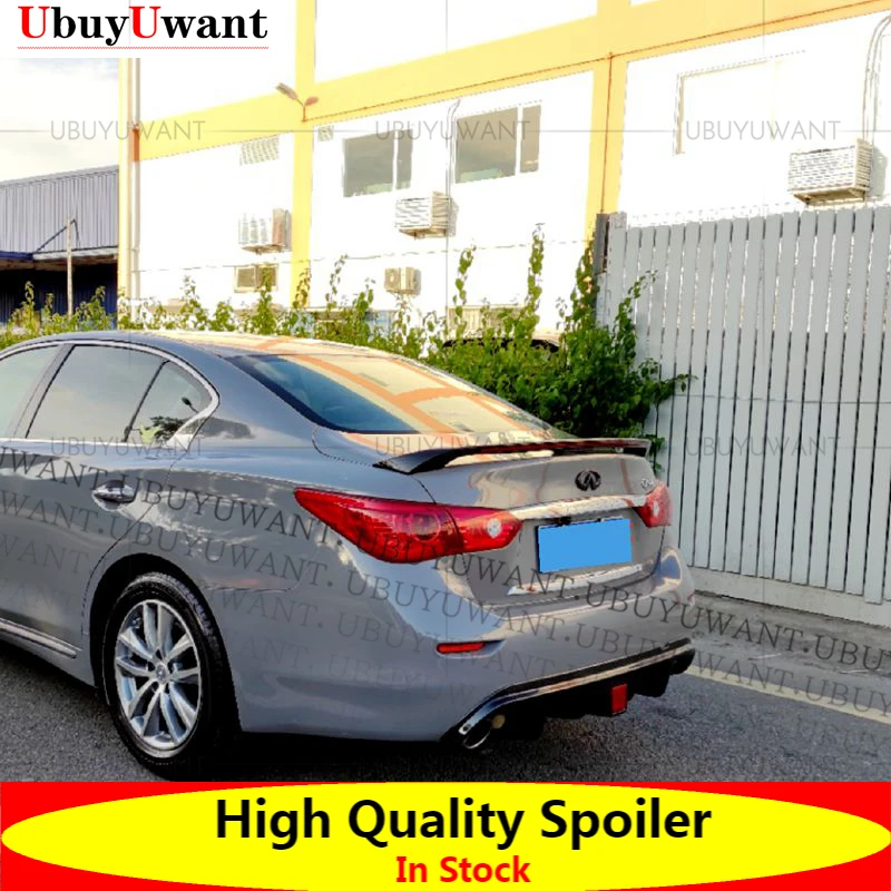 

For Infiniti Q50 Q50S Spoiler ABS Material Car Rear Wing Primer Color Rear Spoiler For Infiniti Q50 Spoiler 2014-2020