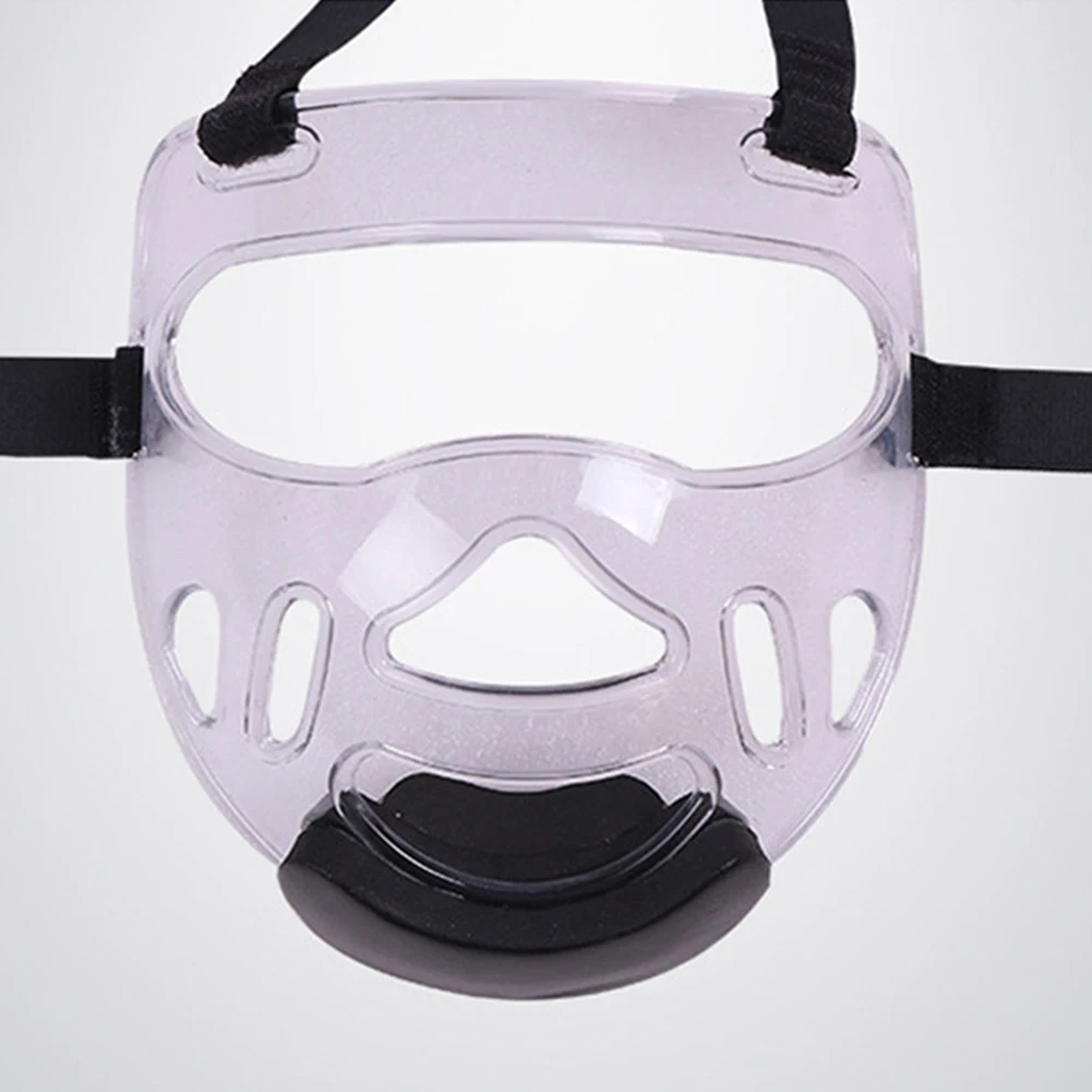 

Transparent Taekwondo Protective Detachable Headgear Hot Sale Martial Arts PC Boxing Face Shield Soft And Elastic Part Accessory