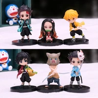 demon slayer kimetsu no yaiba kamado tanjirou nezuko zenitsu inosuke doll gifts toy model anime figures collect ornaments