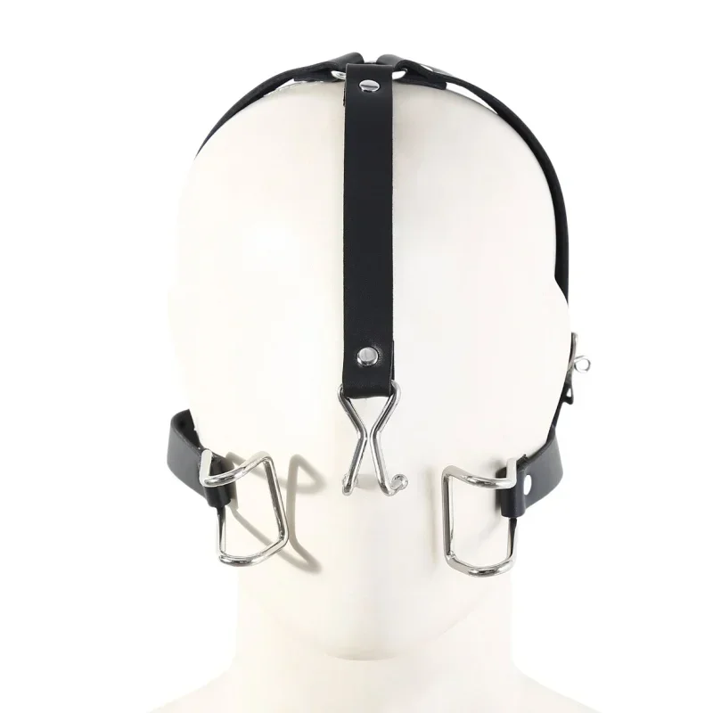 Металлический интегрированный кляп для рта с регулируемым крючком носа