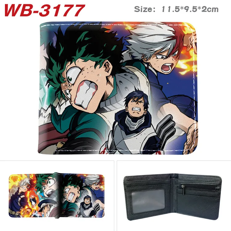 E-Mell My Hero Academia  Midoriya Izuku Bakugou Katsuki Todoroki Shoto All Might OCHACO URARAKA Two Folded Short Wallet