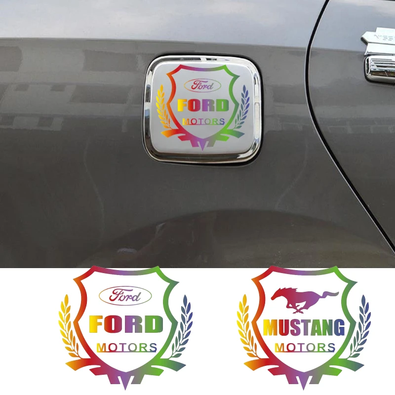 

Car Exterior Body Badge Rear Trunk Laser Sticker for Ford Mustang Fusion Focus Fiesta Ranger Escape Mondeo Ecosport Edge Escape