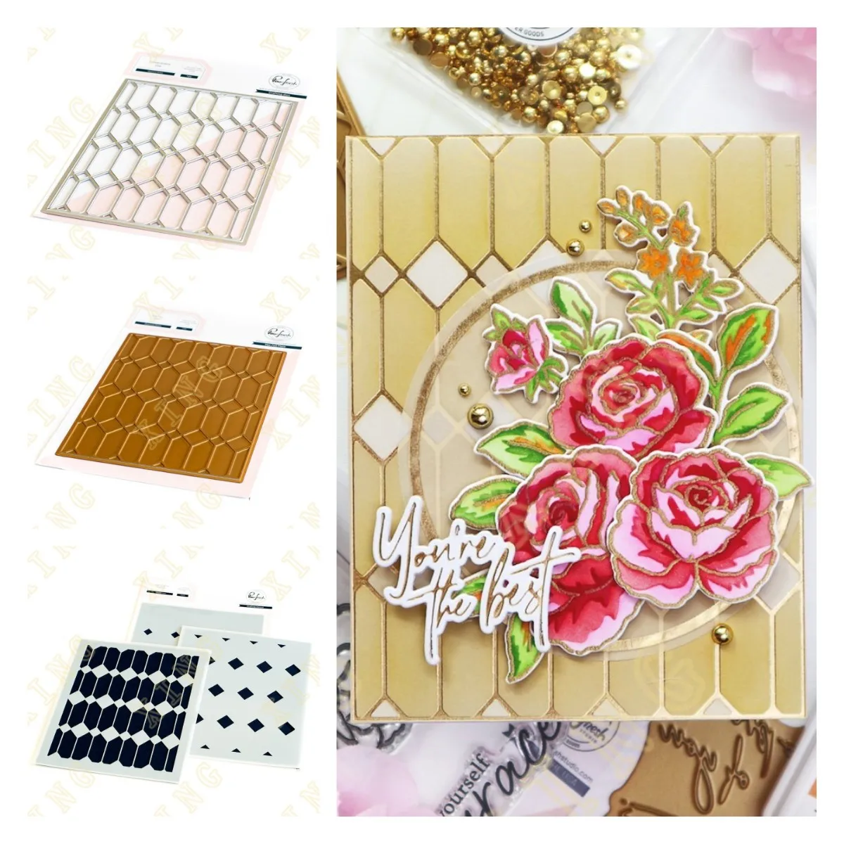 

New Stained Glass Metal Cutting Dies Stencil Hot Foil Scrapbook Diary Decoration Embossing Template Diy Greeting Card Handmade