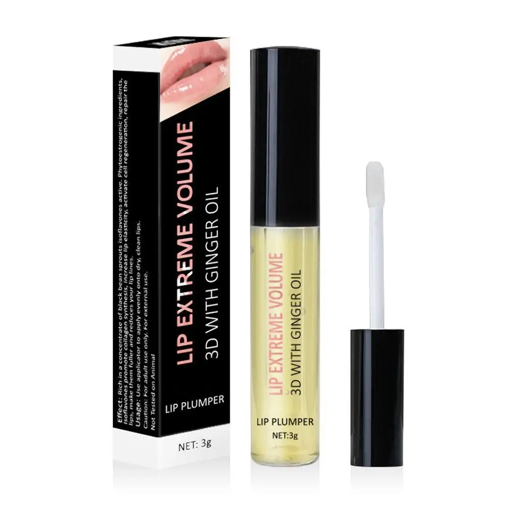 

Long Lasting Instant Volumising Lips Plumper Oil Reduce Lip Fine Line Sexy Lip Augmenation Moisturizing Enhancement Lip Gloss