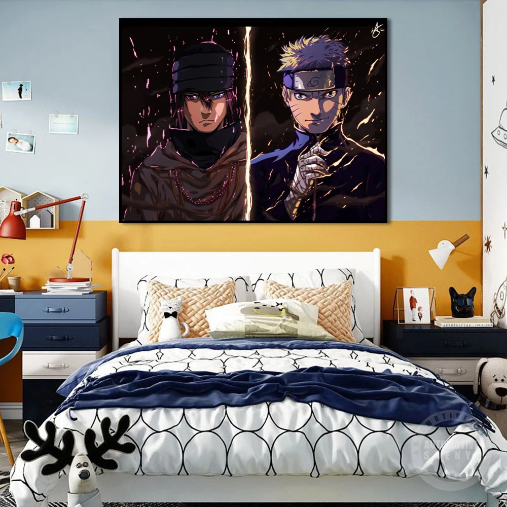 

Itachi Uchiha Kakashi Naruto Anime Cartoon Poster Canvas Painting Wall Art Picture For Living Room Home Decoration Frameless