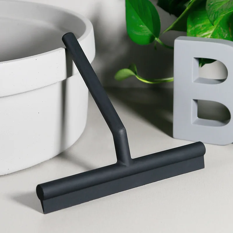 mirror wiper scraper glass cleaning shower squeegee glass wiper scraper shower squeegee cleaner with silicone holder bathroom free global shipping