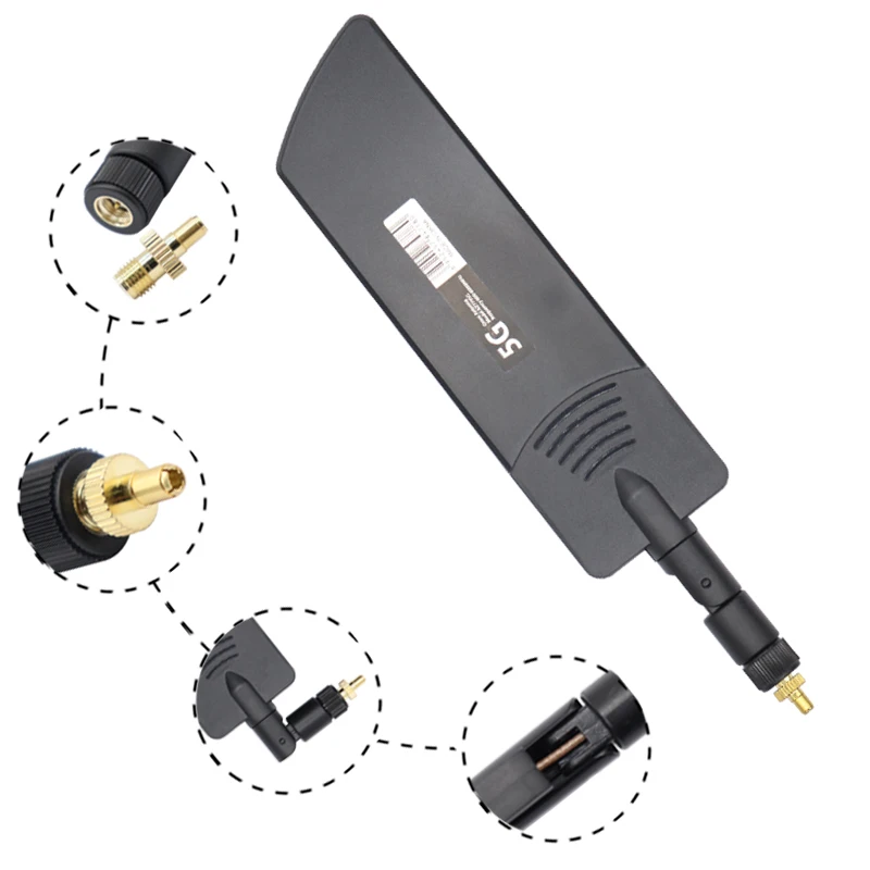 Signal Enhance 5G 4G LTE 3G GSM Rubber Duck Wireless Aerial 600~6000Mhz Omni External WiFi Router Antenna With SMA Male TS9