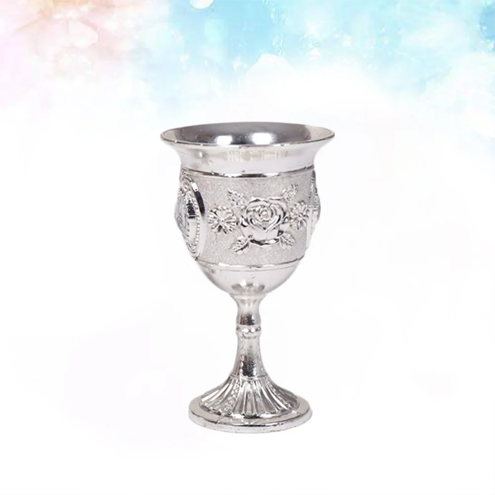 

vintage white goblet zinc alloy goblet carved embossed shot glass white glass for home wedding glasses party party favors (
