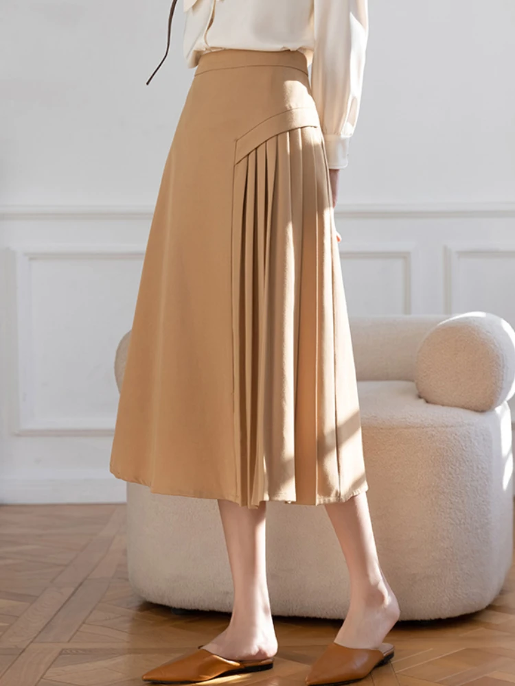 

New fashion woman skirts womens casual sexy patchwork pleated skirt female OL Office ladies work wear black skirt dropshipping