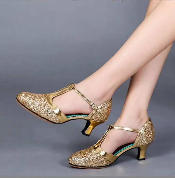 New Gold high heels Women Shoes Sandals Pumps Women Shoes Latin Dance Shoes Heels Female Wedding Party Shoes Dancing shoes