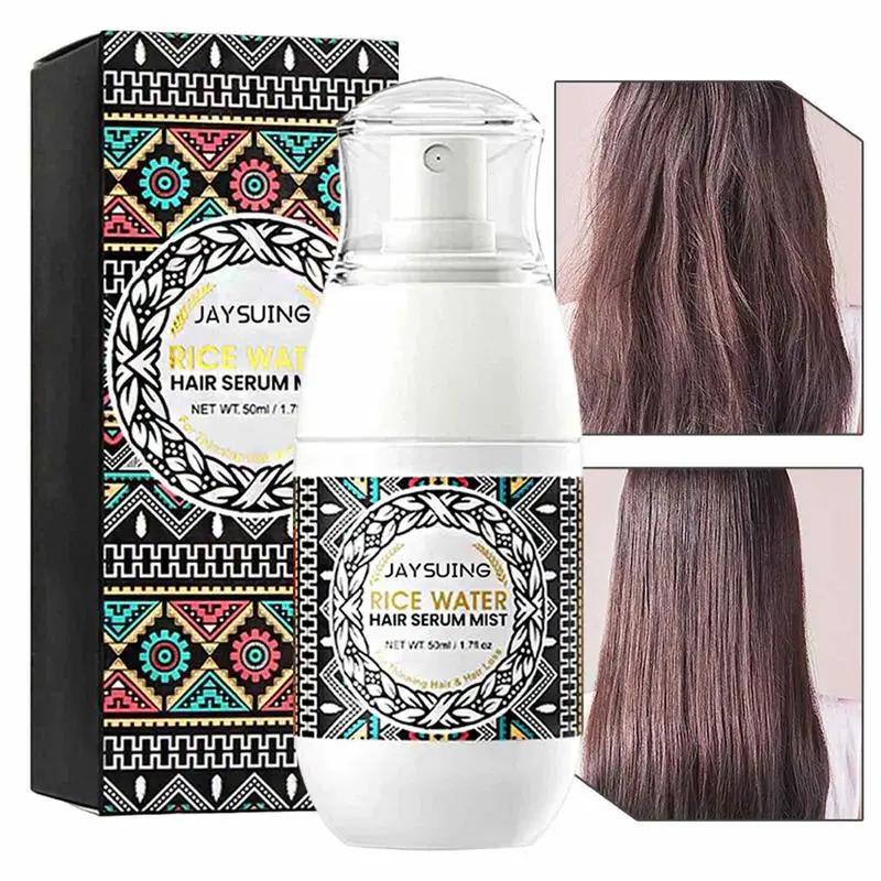 

Rice Water Hair Spray 50ml Hair Essence For Dry Hair Rice Water For Damaged Dry Frizzy Hair Hair Care Essence Hair Nourishes And