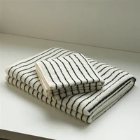 white black stripe bath towel 100 cotton soft face towel sets super absorbent large comfortable beach bathroom towels