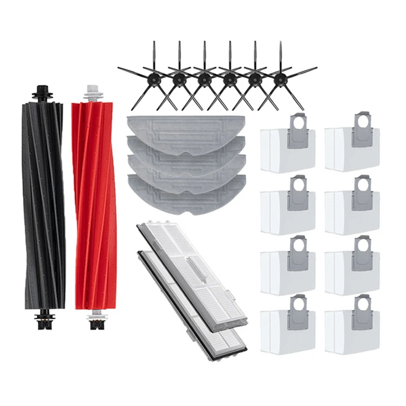 

Main Side Brush Mop Cloth HEPA Filter Dust Bags Replacement Spare Parts For Roborock S8 S8 Pro Ultra S8+