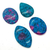 5pcs speckled stone crystal natural aquamarine onyx pendant necklace jewelry accessories diy charm necklace making gift supplies