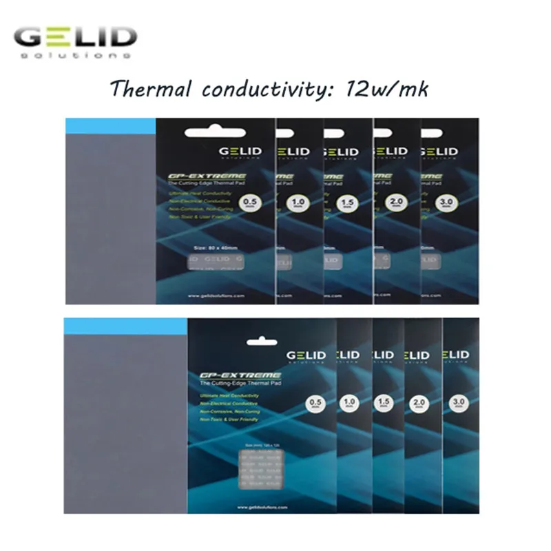 

Gelid GP-EXTREME high-performance thermal pad 12W/MK CPU/GPU Graphics Card thermal pad Motherboard thermal pad Multi-size