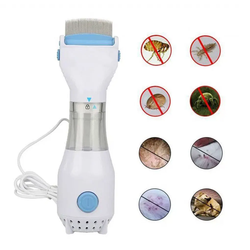 

Pet Lice Brush Filters Tools Treatment Automatic Removal Vacuum Handheld Accessory Comb Plastic Electric Supplies