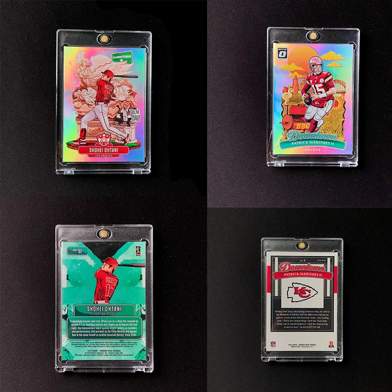 Фото 2025 PANINI DIY Optic NFL Landmark City Teka Chiefs Mahomes Downtown Refraction Card Homemade Card №1