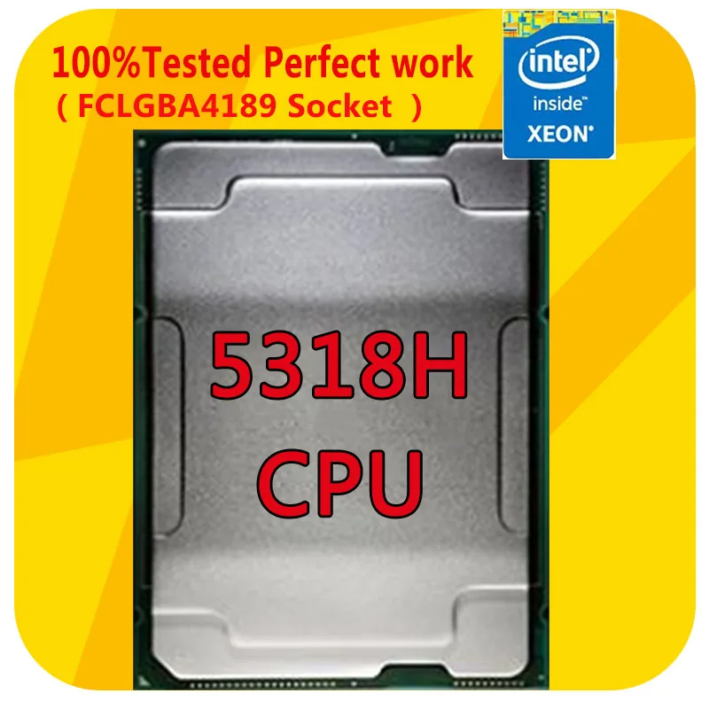 

Xeom 5318H Platinum 3.8GHZ 18C/36T 24.75MB CPU 150W Processor LGA4189 for 4189 Motherboard
