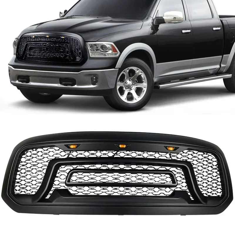 Передняя решетка для автомобиля Dodge Ram 1500 2013-2018 с фотовспышкой