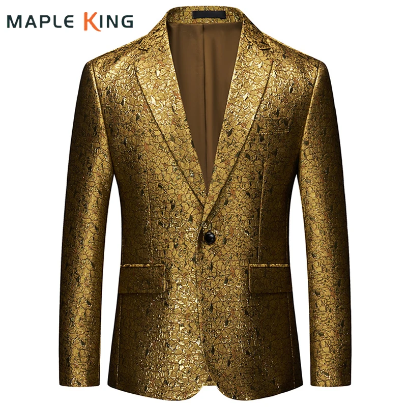 Steampunk Blazer Elegante Hombre Luxury Suits for Men 2022 Professional Party Stage Slim Suit Jackets Coats Mens Costume Homme