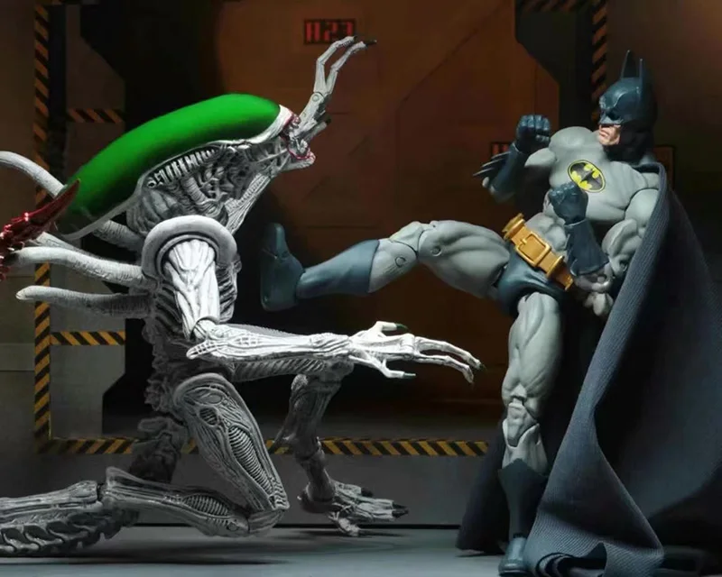 Фигурка Neca Superman Batman VS Alien Xenomorph NYCC 2019 Коллекционная модель игрушки 2 шт./компл.
