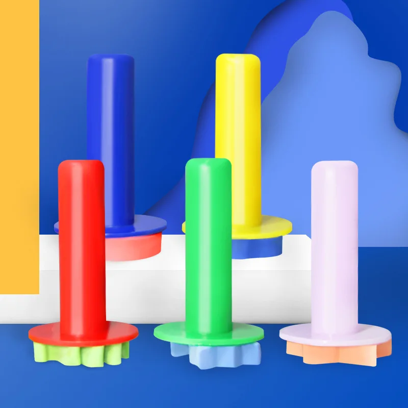 

Детский креативный граффити пластиковая ручка круглая фотография инструмент для рисования Грибовидная щетка