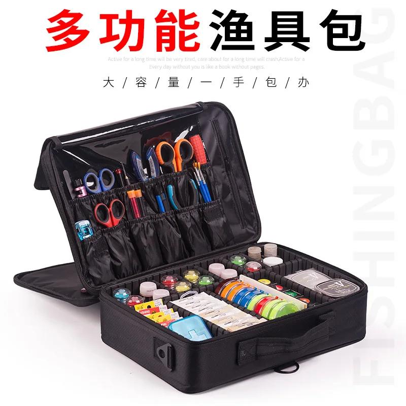 

Fishing Gear Line Group Storage Bag Will Be Hand In Hand To Carry Multi-Functional Waterproof Fishing Kit Accessories Box Fishin