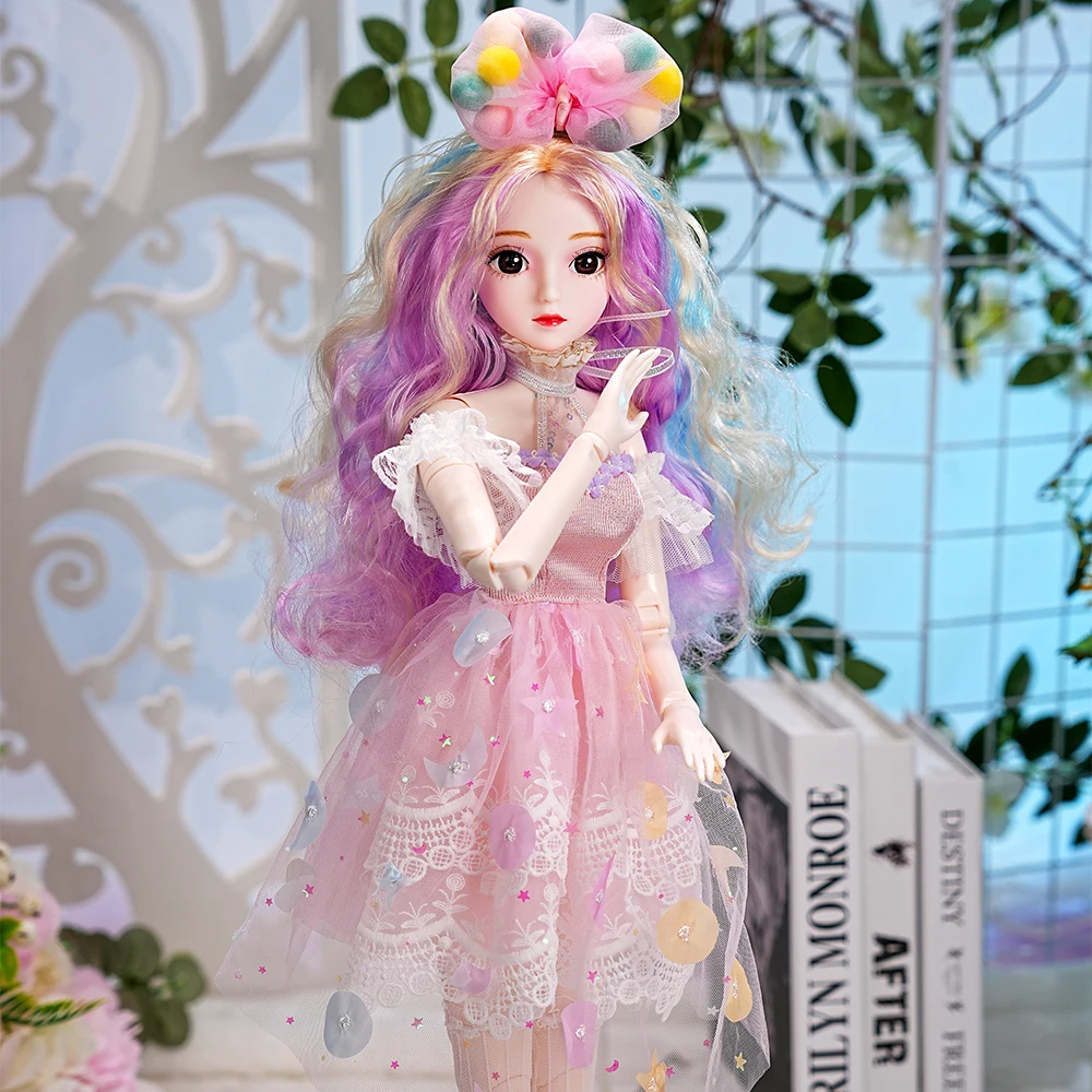 Фото Специальная цена: Кукла DBS 1/3 BJD, высота 62 см, механическое суставное тело, с полным макияжем, волосами, глазами, одеждой, игрушка-подарок. №5
