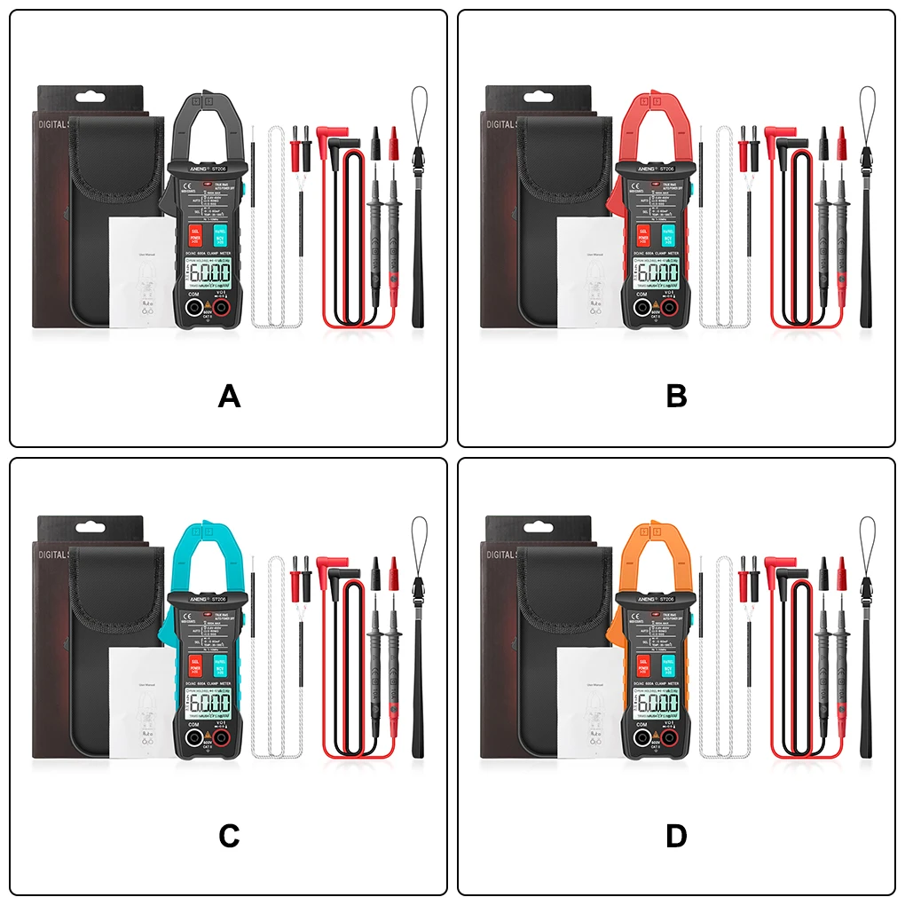 

Профессиональный 4000 отсчетов мультиметр Амперметр Напряжение тока Емкость измерительное устройство с температурными зондами черный