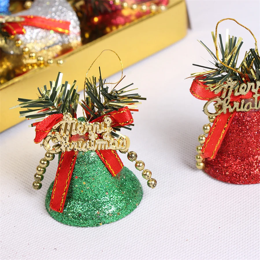 6pcs Bells Crafts Accessories Christmas Gingle Bell Wedding Party Decorate Xmas Tree Decoration DIY Bells Crafts