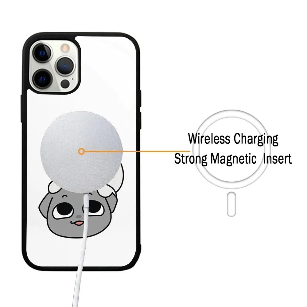 Kkamang Couple_2 чехол для телефона IPhone 15 14 13 Pro Max 11 12 Mini Alex Mirror Magsafe беспроводной зарядки