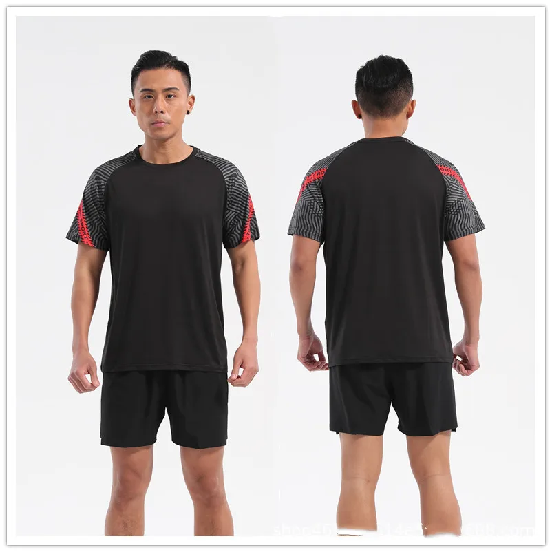 Spring and Summer New Sports Leisure Fitness Quick-drying Tops Fashion Lightweight Breathable Men's T-shirt Men's Large Size