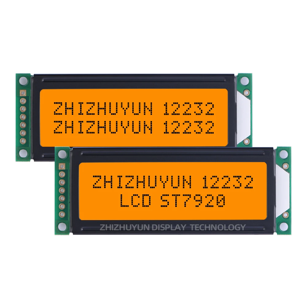 12232C-1 Последовательный ЖК-экран Синий экран ЖК-модуль с подсветкой Модуль дисплея
