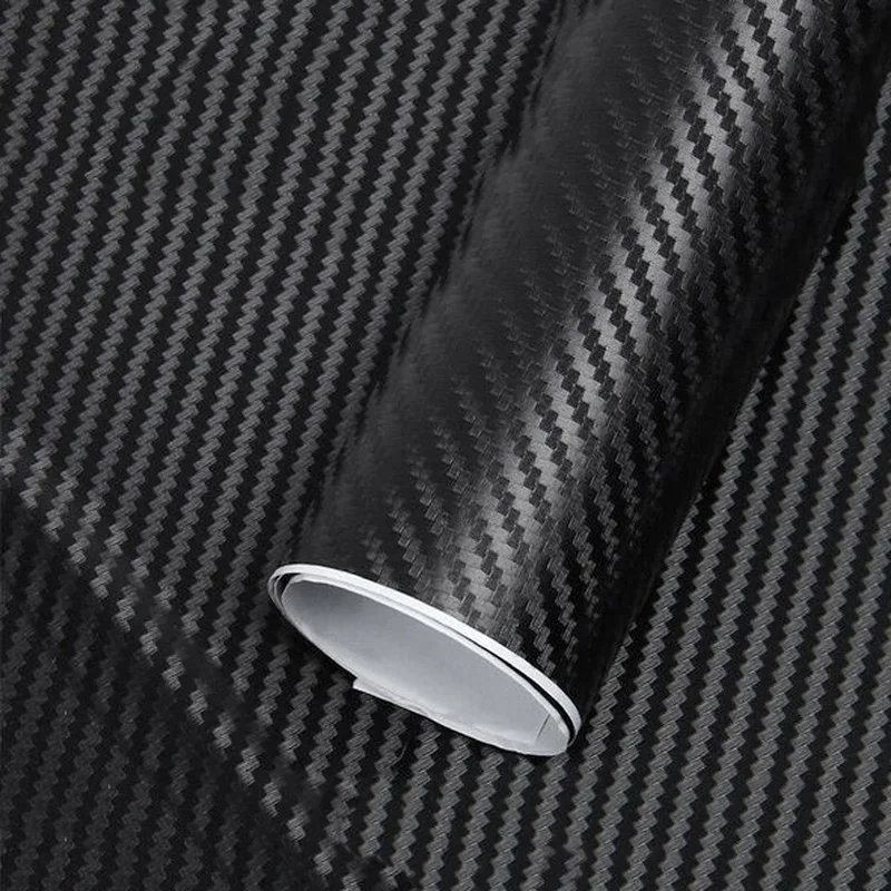 

3D Black Carbon Fiber Car Stickers Roll Film Car Motorcycle Automobile Styling DIY Vinyl Decals Decoration