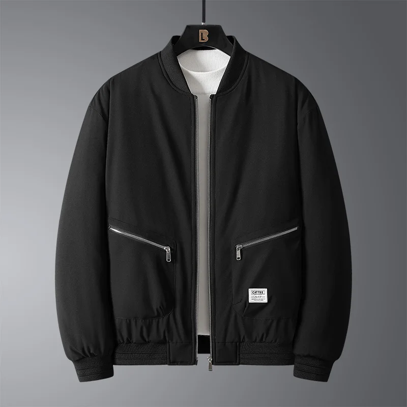 

2023 New Men's Winter Men's Casual Basic Quilted Bomber Jacket Streetwear Plus Size Coat Classic Padded Bomber Jacket for Men