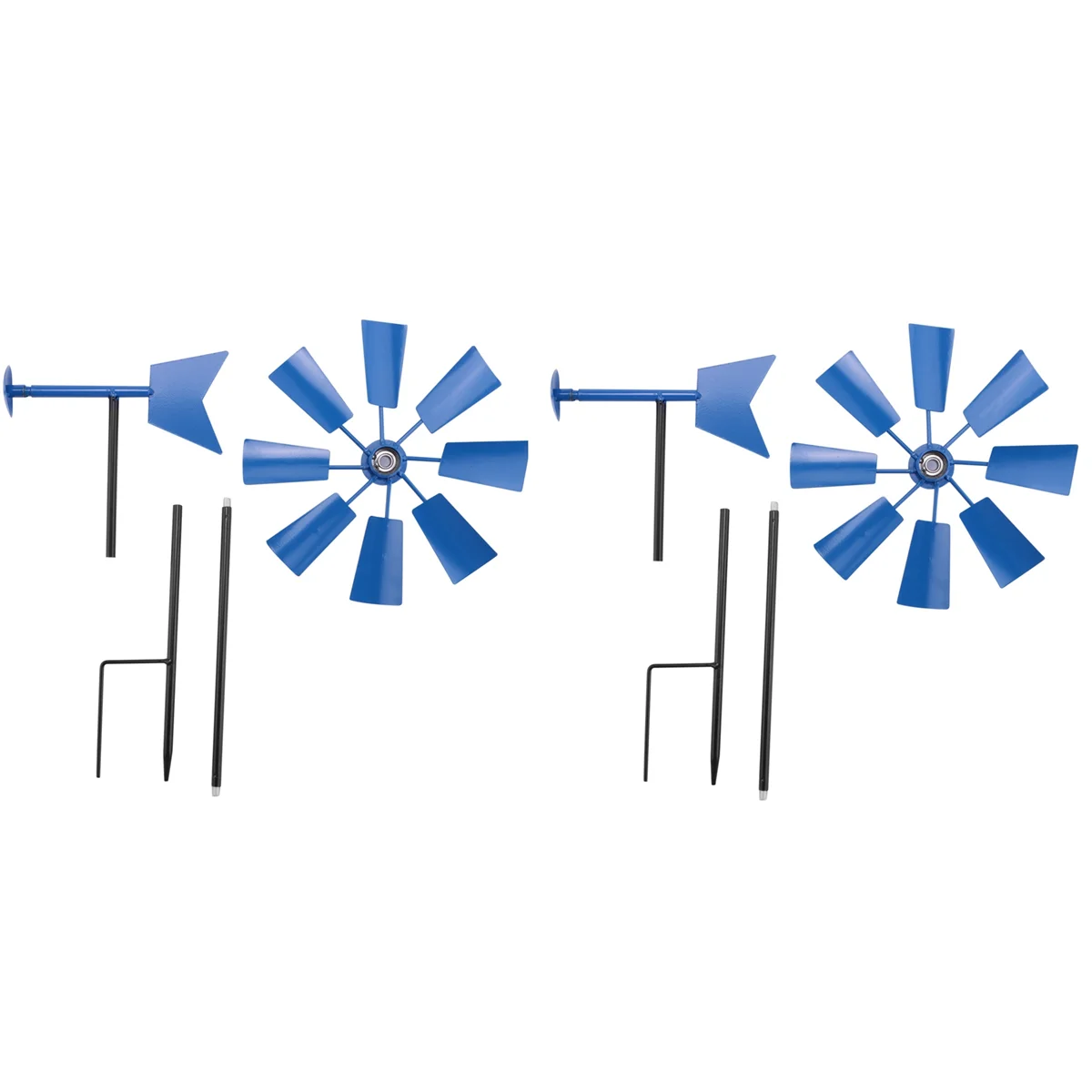 Ветряной Спиннер 2 шт. декоративная железная ветряная мельница штепсельная вилка